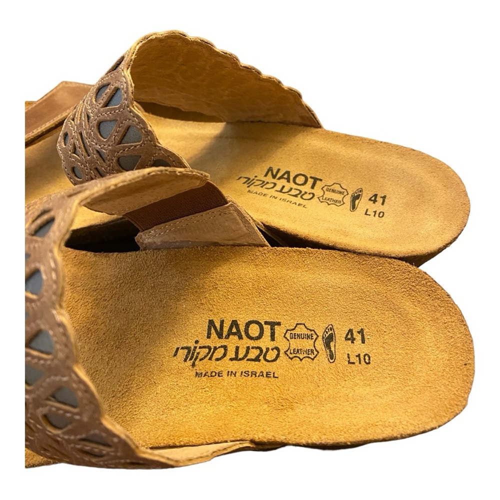 NIB! NAOT Rise ladies shoes Genesis -23030 S8R-Latte / Brown size 41 - Picture 6 of 10